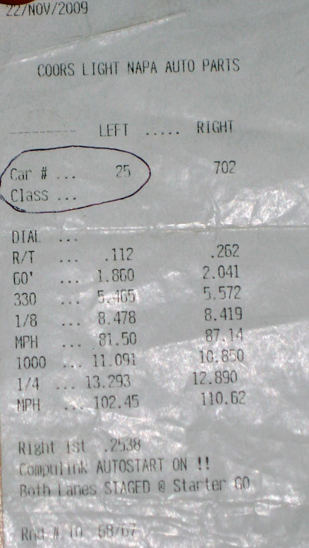 2000  BMW M Coupe  Timeslip Scan